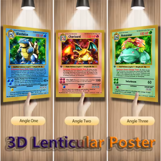 Póster lenticular 3D Pokémon